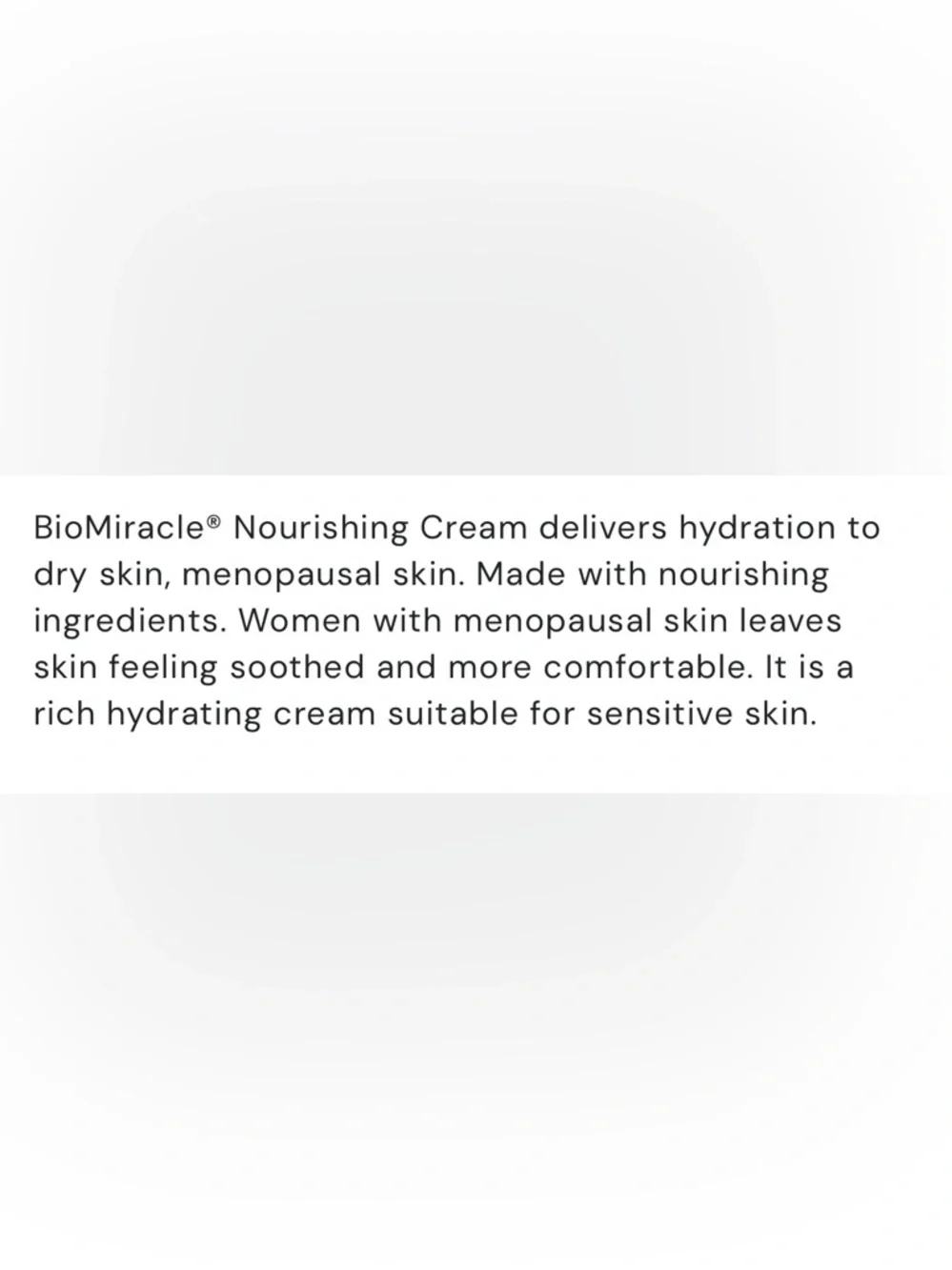 BioMiracle | Menopause Skincare Nourishing Cream | Aging Moisturizing Unisex NWT